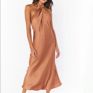 Show Me Your Mumu Jasmine Halter Midi Dress